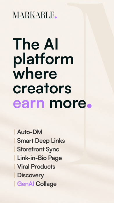 Markable AI Creator Automation iPhone screenshot