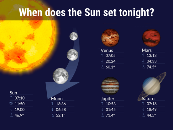 Star Walk 2 Pro: Sky Map Live iPad screenshot 5 - Education app