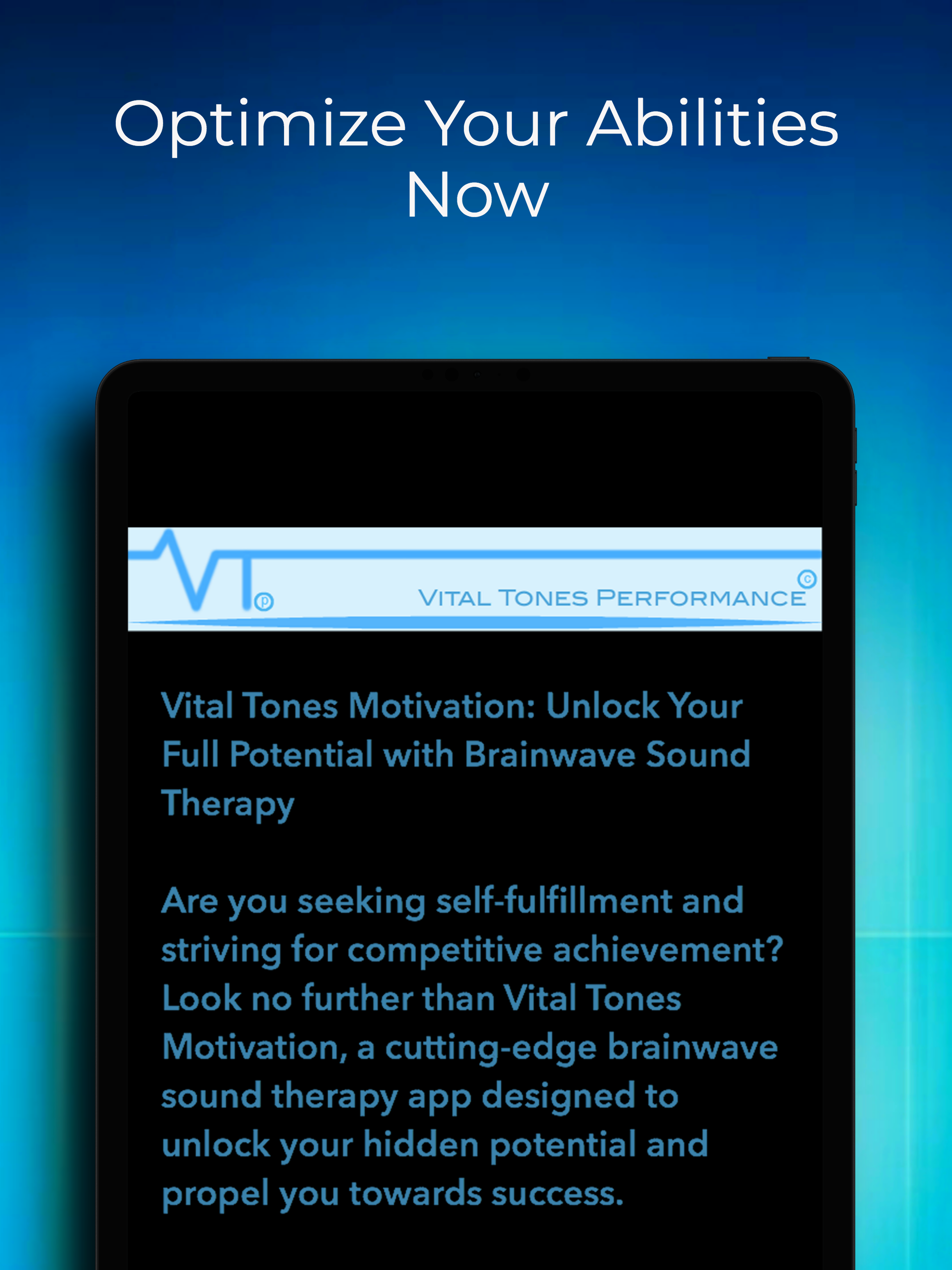 Vital Tones Performance