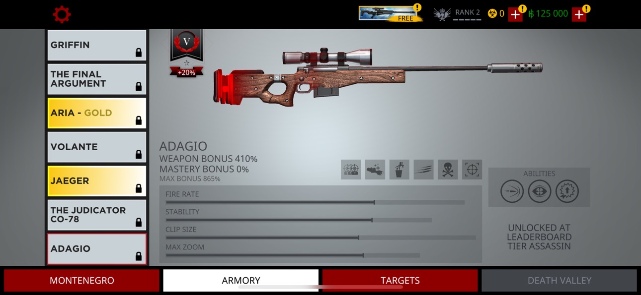 Hitman Sniper iOS Mod IPA screenshot 7 - iOS game interface