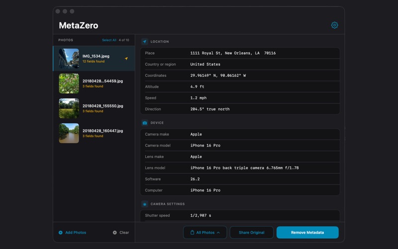 MetaZero screenshot