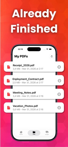 JPG to PDF: Scanner iPhone screenshot