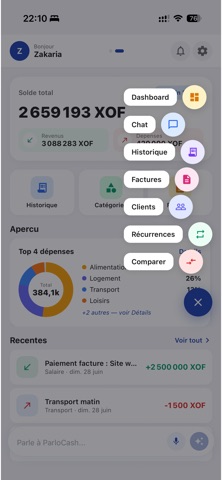 ParloCash screenshot