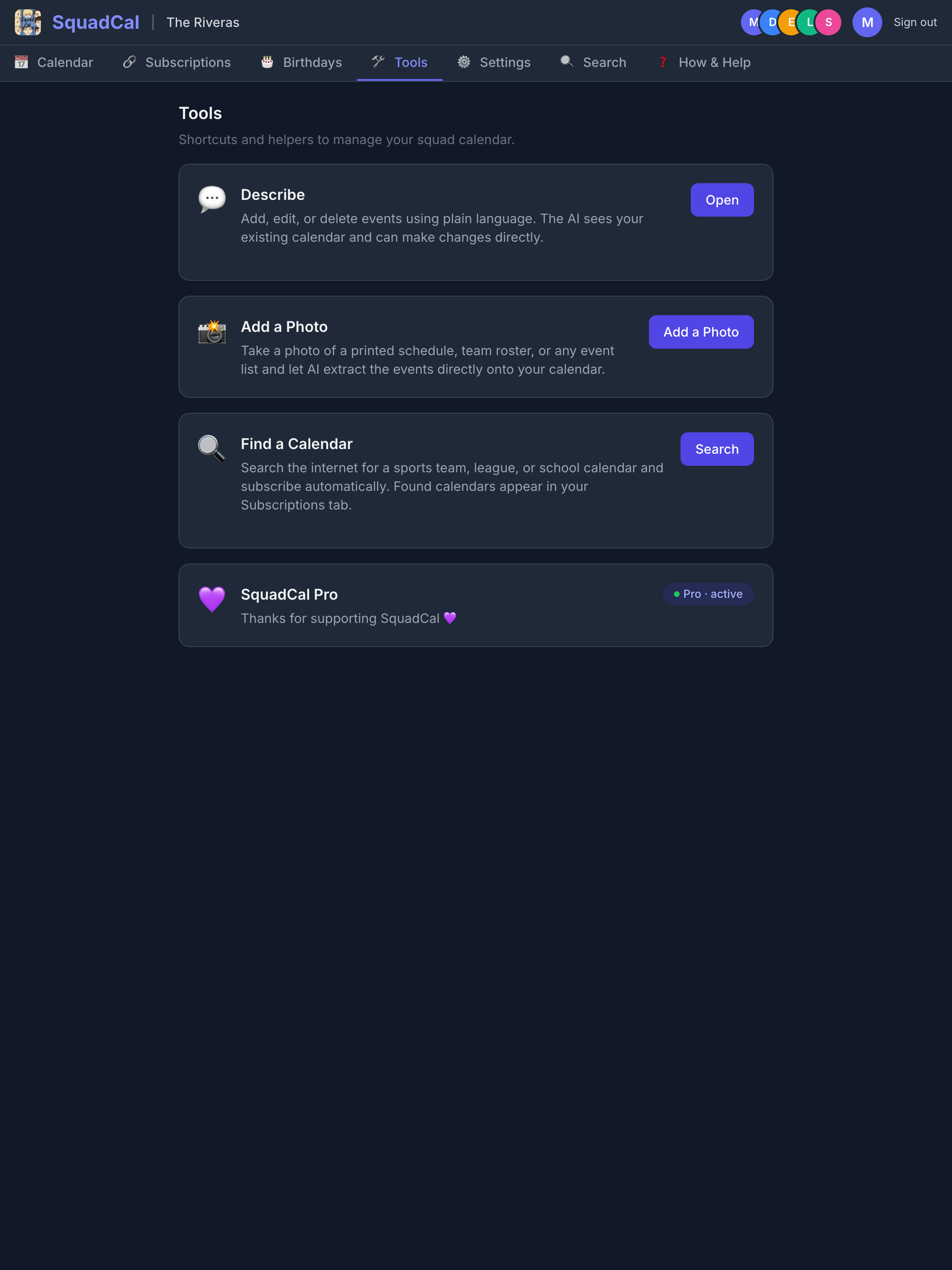 SquadCal Family Calendar screenshot 10