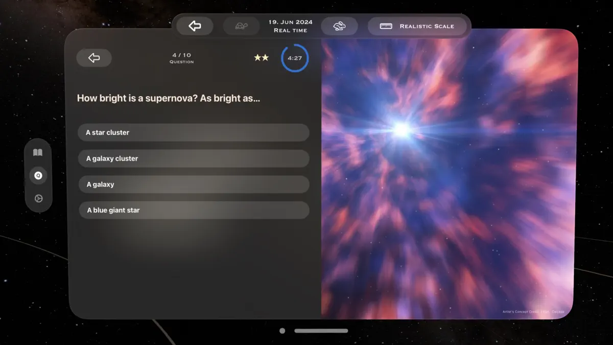 GalacticAR: Space Sim & Quiz screenshot 3