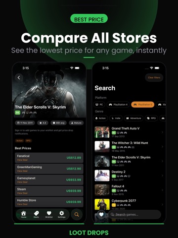 Loot Drops: Game Price Tracker iPad screenshot