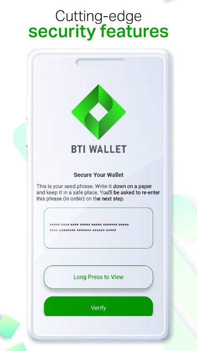 BTI Wallet Screenshot