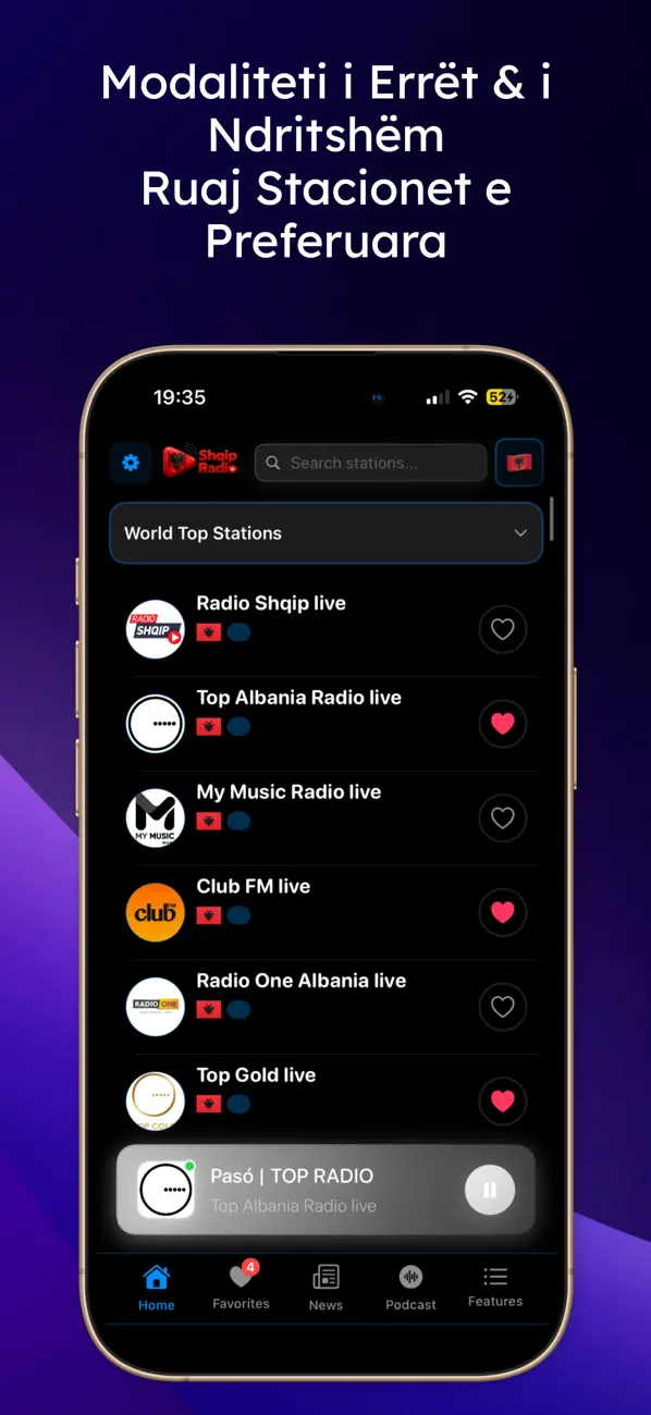 Screenshot #3 pour Radio Shqip FM Live Online