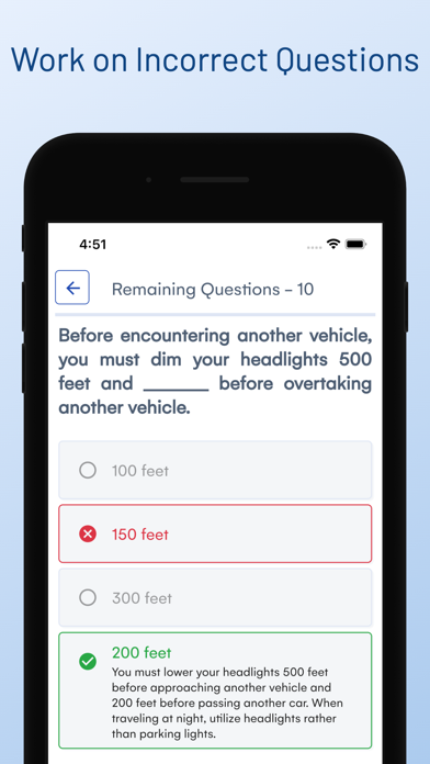 Idaho DMV Drivers Permit Test Screenshot