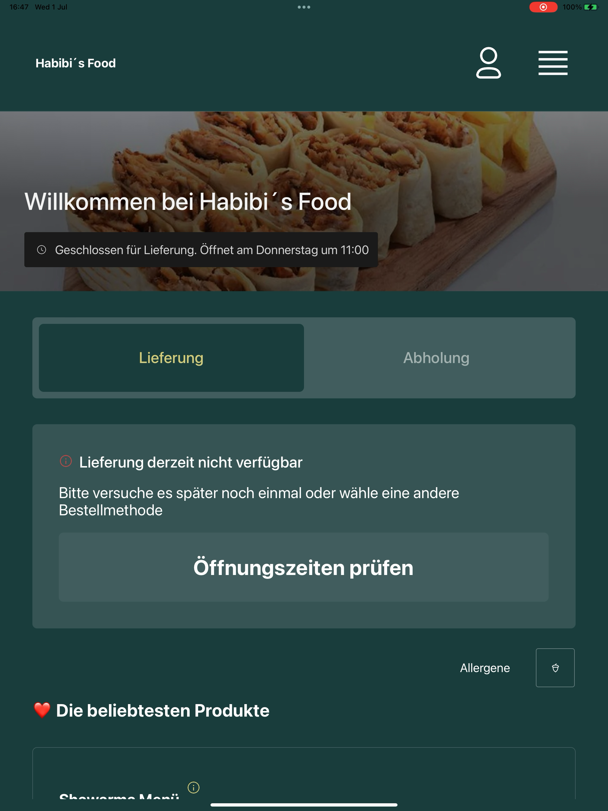 Habibi´s Food screenshot 9