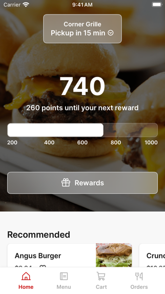 Corner Grille app screenshot