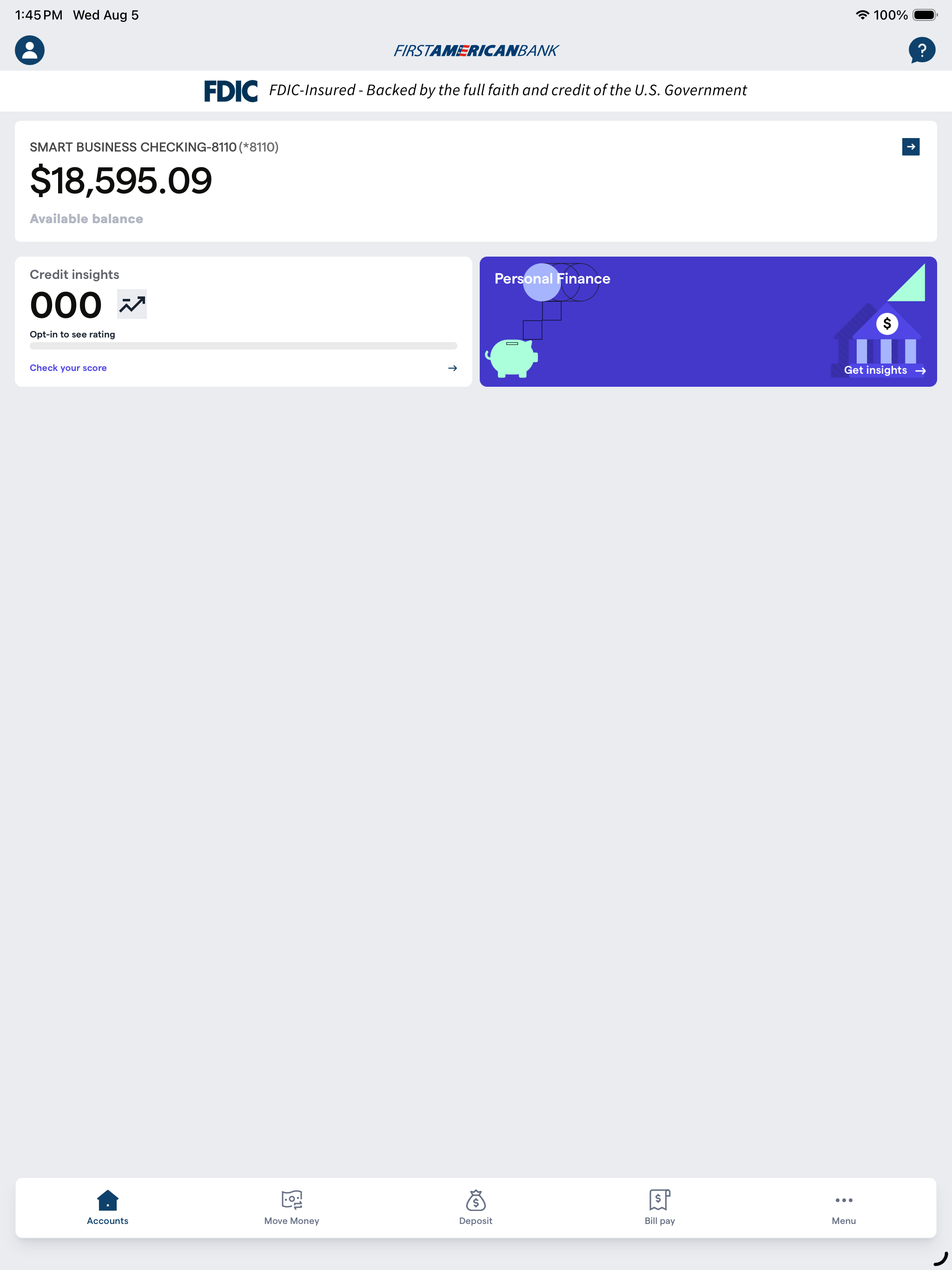 First American Bank Mobile screenshot 8