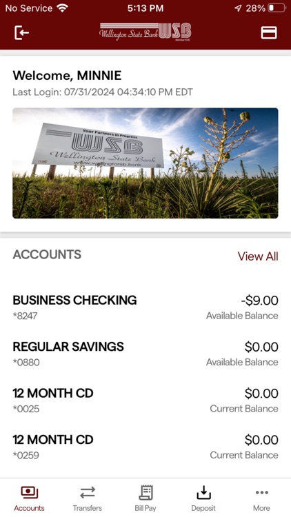 WSB – Wellington State Bank