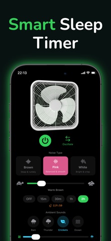 Box Fan Sleep: White Noise iPhone screenshot