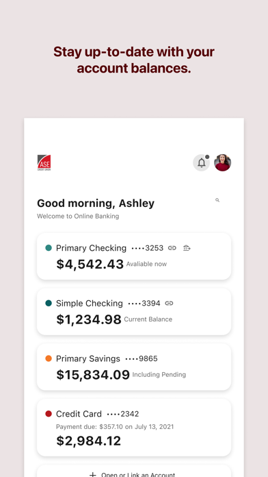 ASE Credit Union Screenshot