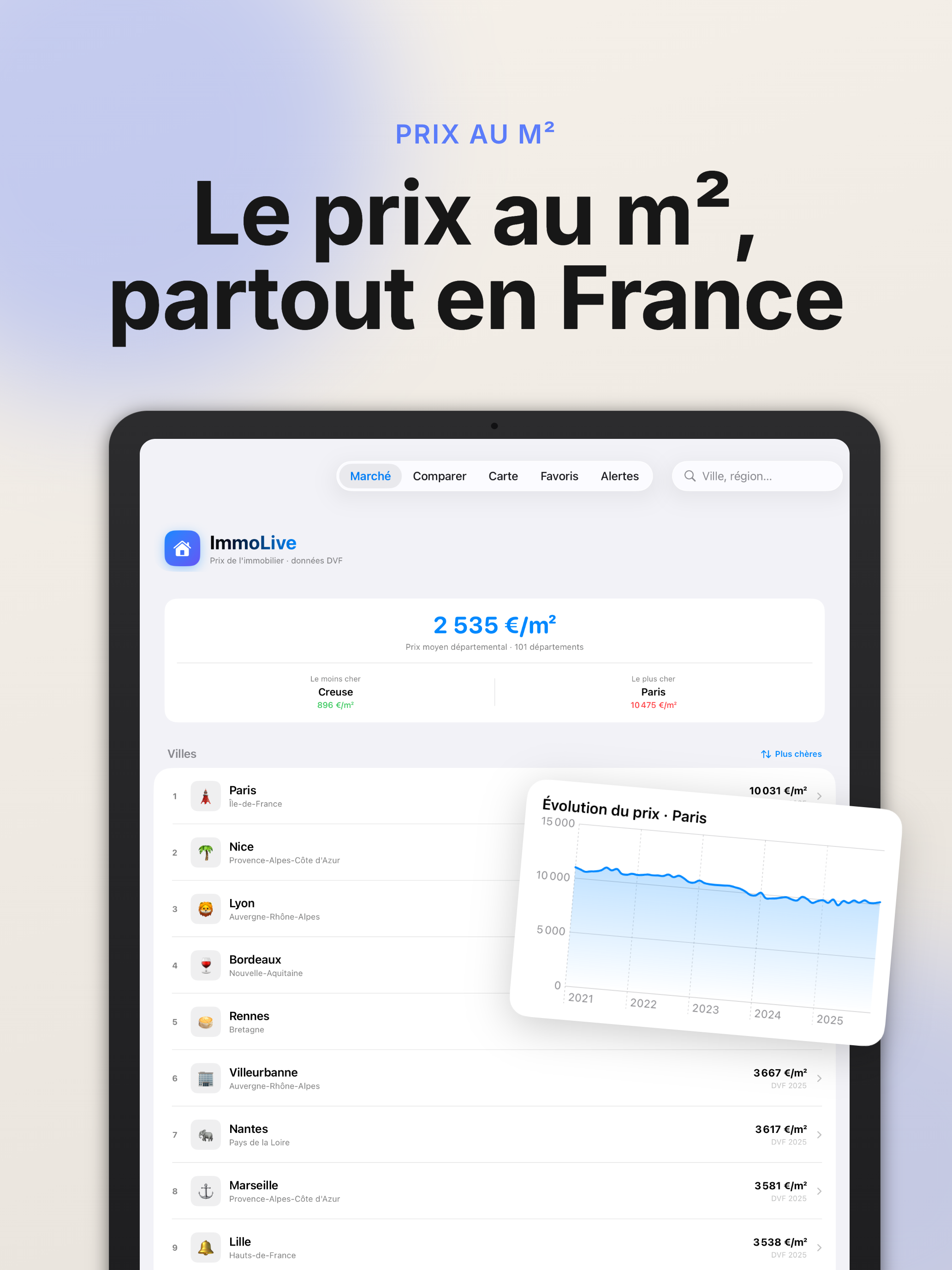 ImmoLive: Prix m² Immobilier screenshot 10