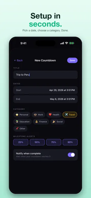 Countdown by Nator screenshot 2