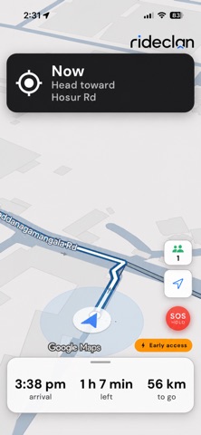 RideClan: Group Ride GPS iPhone screenshot