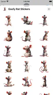 goofy rat stickers iphone screenshot 1