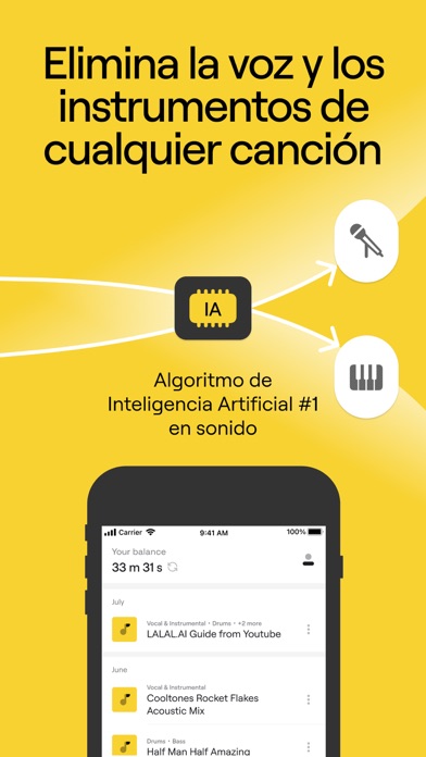 LALAL.AI: Quitar Voz y Música screenshot 1
