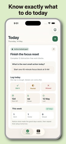 GoalLock: Goal & Habit Tracker iPhone screenshot