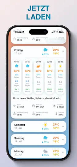 Screenshot von Wetter Ultra - Widgets & Regen auf dem iPhone 5