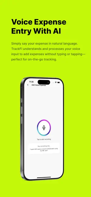 TrackFi | AI Expense Tracker screenshot 2