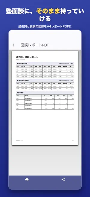 中学受験 過去問ノート − 模試成績・面談レポート screenshot 3