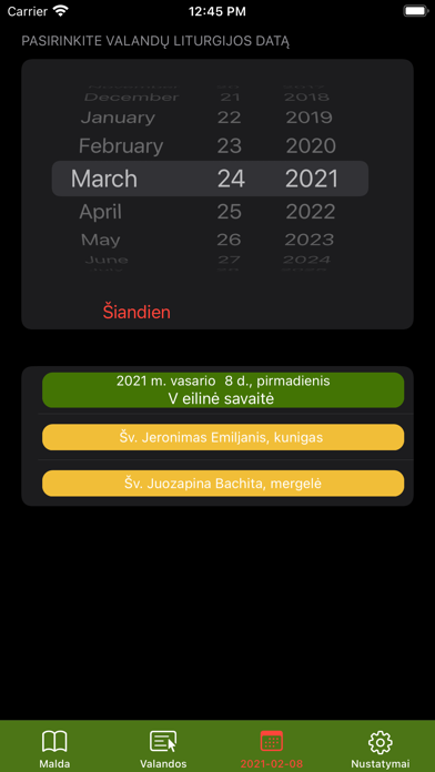 Valandų liturgija Screenshot