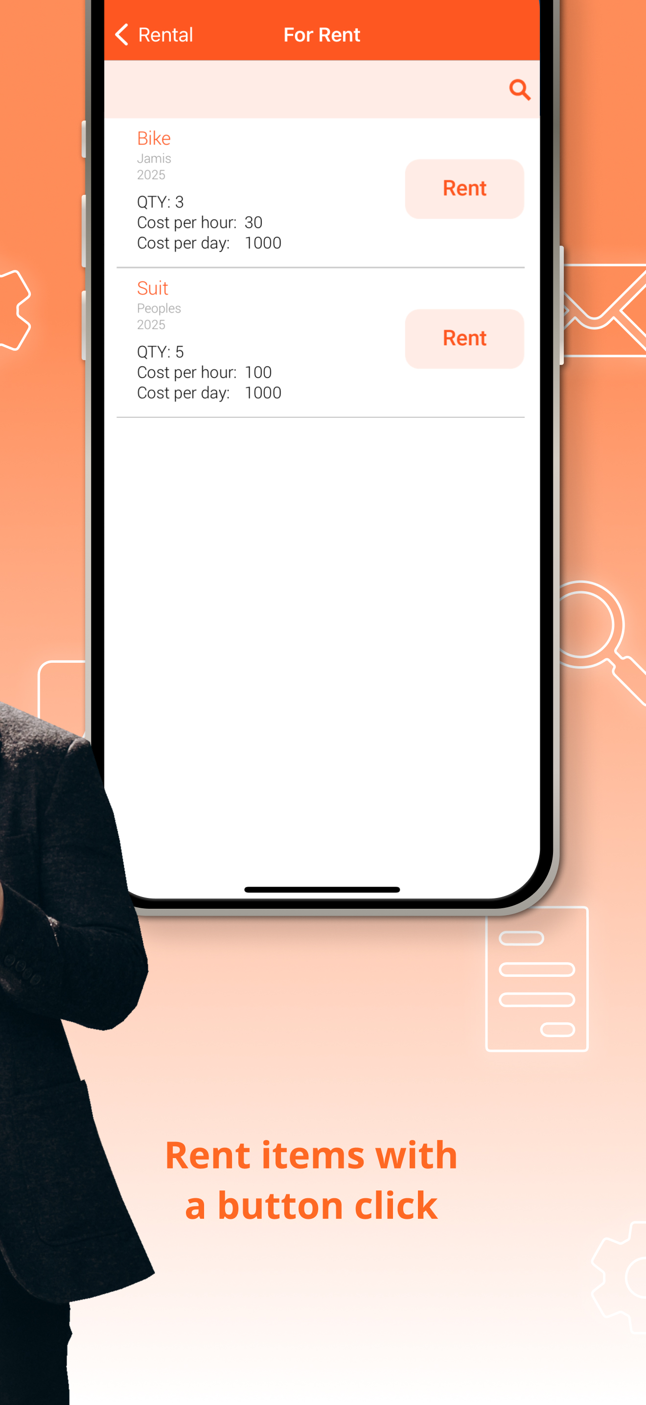 Rental Business Management App