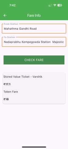 Namma Metro-BMRCL official app iPhone screenshot 3