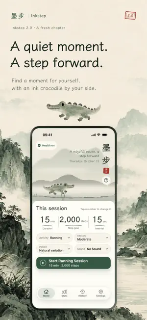 Inkstep: Mindful Steps screenshot 1