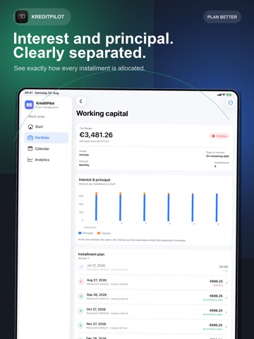 Loan Manager & Debt Tracker iPad screenshot
