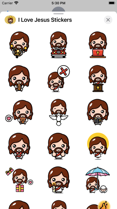 Screenshot #2 pour I Love Jesus Stickers