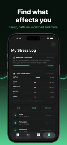 Stress Check: HRV for Watch iPhone screenshot