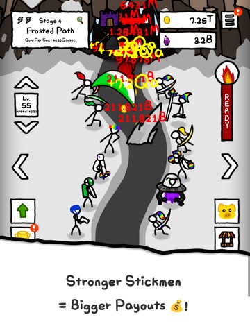 Merge Stickman : To The +99Lv. iPad screenshot