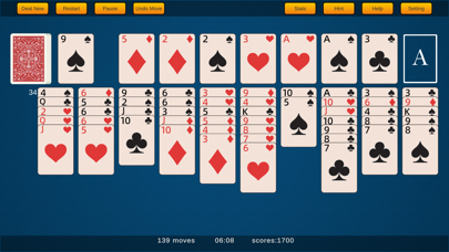 Forty Thieves Solitaire Pro Screenshot