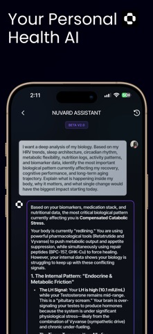 NuVARD: Longevity AI Screenshot 6 of 9