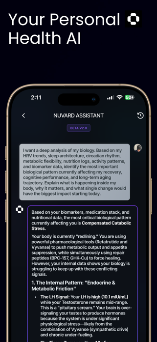 NuVARD: Longevity AI Screenshot 6 of 9