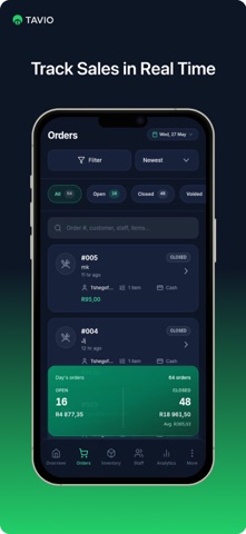 Tavio POS screenshot