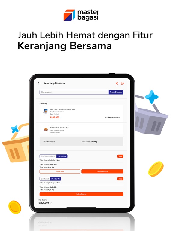 Master Bagasi: Means Happiness iPad screenshot 5 - Shopping app