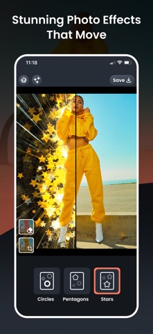 Picadelic AI Effects in Motion iPhone screenshot