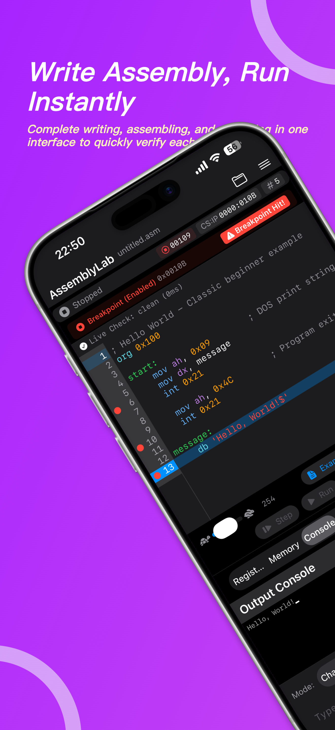 Assembly Lab: 8086 NASM IDE