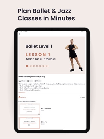 Dance Studio Syllabus iPad screenshot