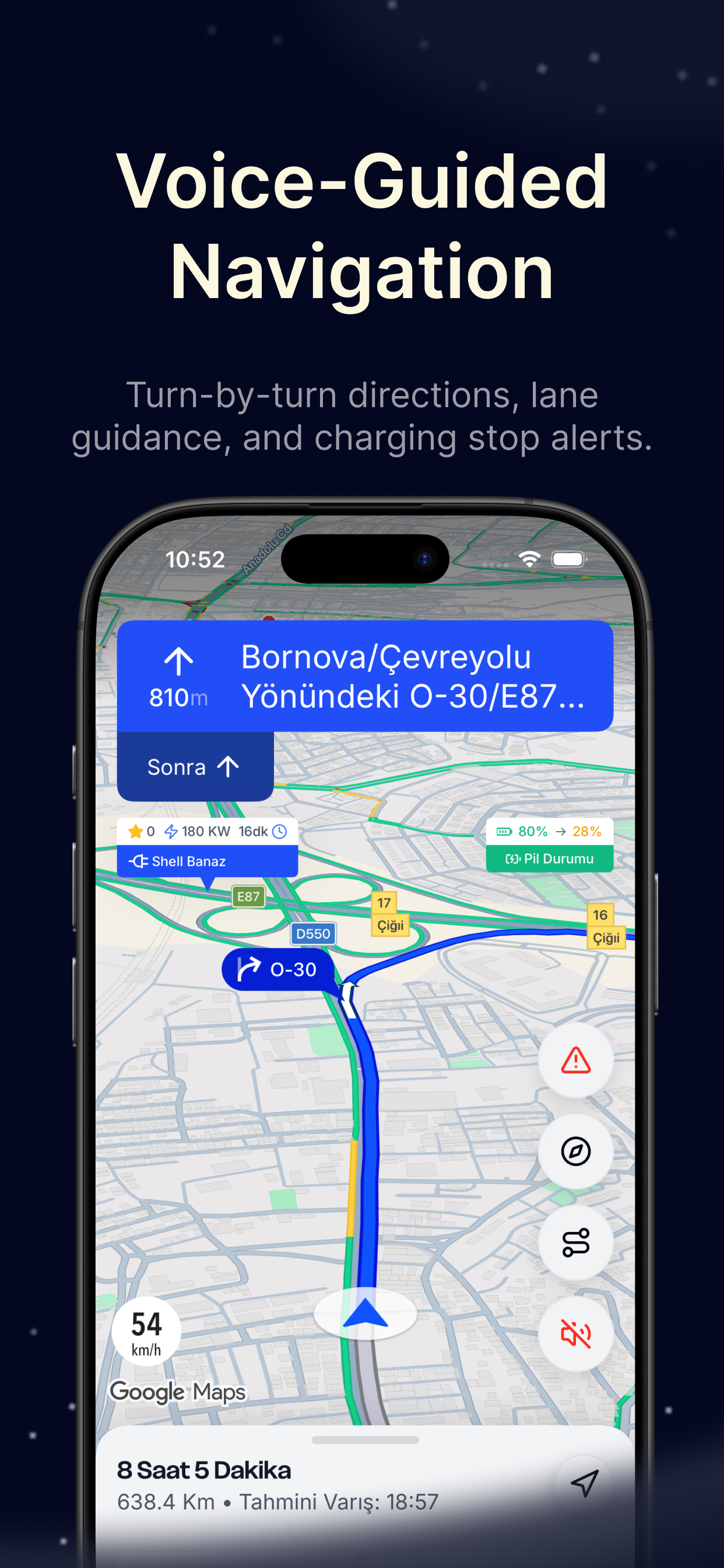 EVRoute - EV Charging & Routes