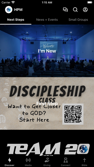 Higher Places Ministries iPhone screenshot 1 - Education app