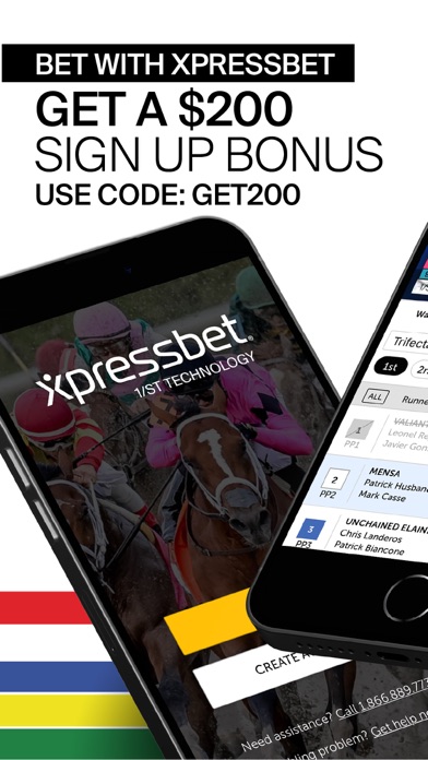 Xpressbet Horse Racing Betting Screenshot