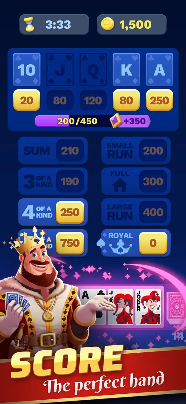Screenshot #1 pour Yatzy Royale: Card Board Game