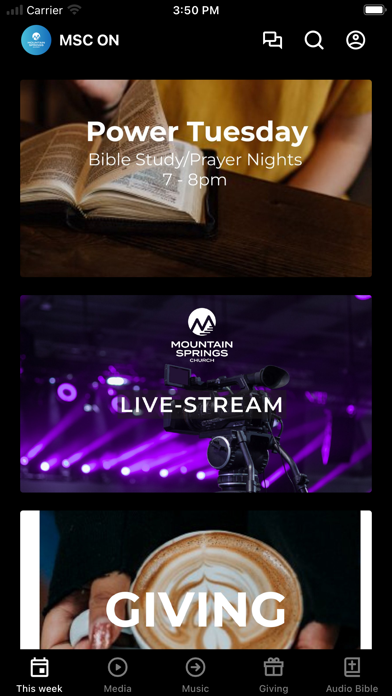 Mountain Springs Church ON app screenshot