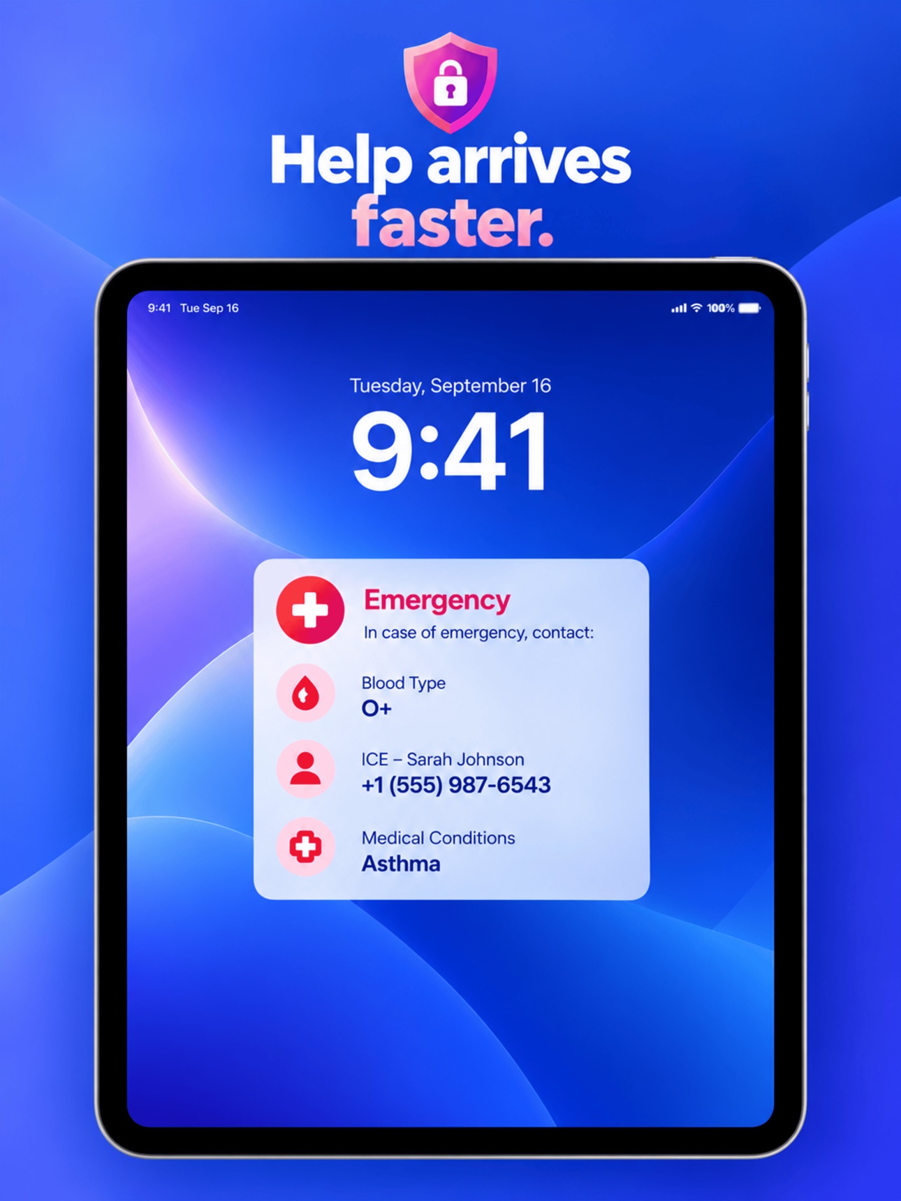 Screenshot 6 of SafeID: Lock Screen Info